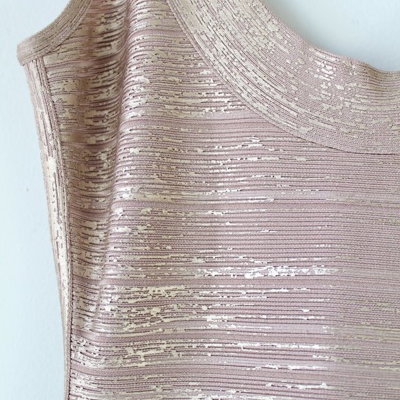 Herve Leger scoop neck sleeveless bandage gown - Picture 3 of 4